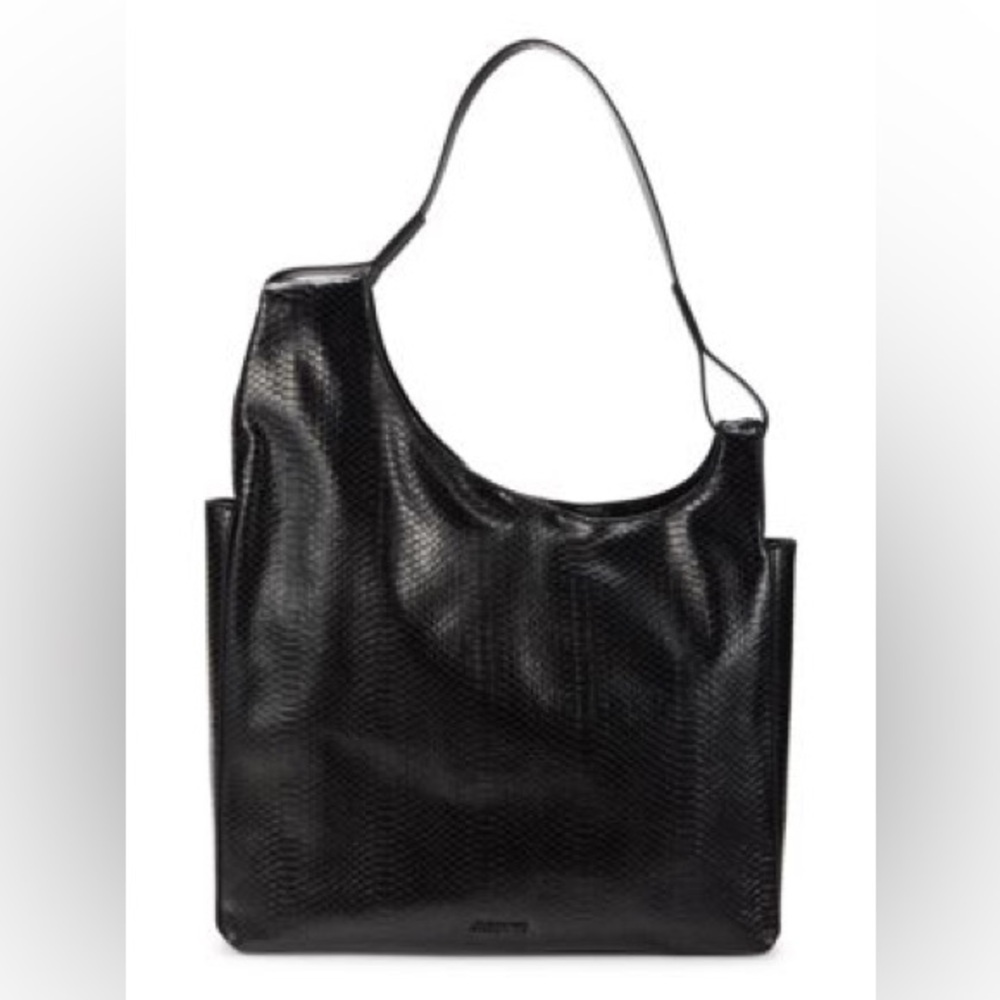 Jason Wu Mia Ho Snakeskin Textured Half moon Shaped Hobo Bag